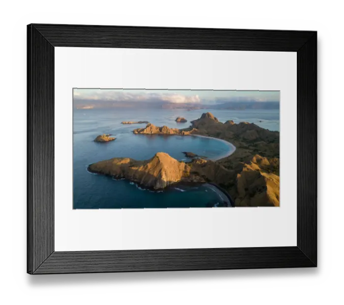 Framed Print : Landscape of Padar Island, Komodo National Park, Indonesia Framed Print : Landscape of Padar Island, Komodo National Park, Indonesia