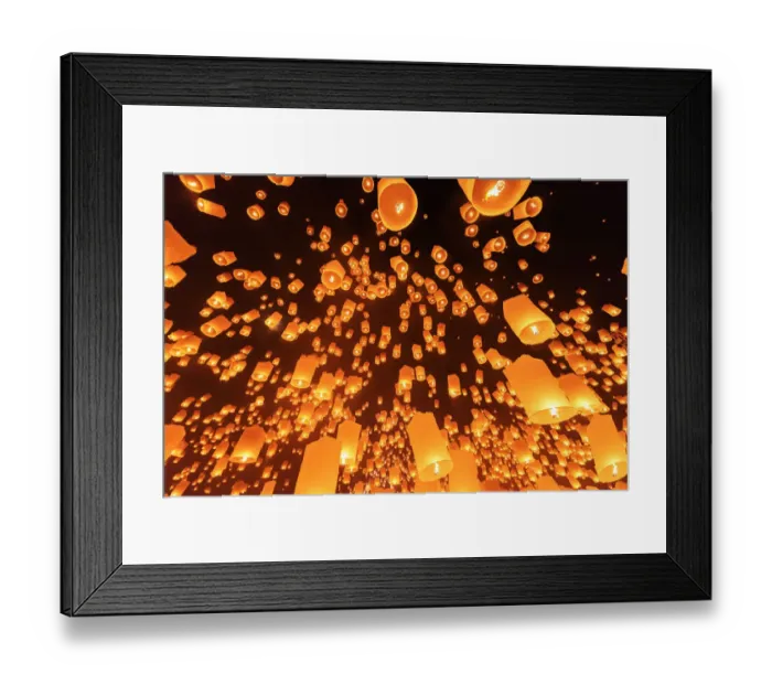 Framed Print : Yi peng Lantern Festival, Chiangmai, Thailand Framed Print : Yi peng Lantern Festival, Chiangmai, Thailand