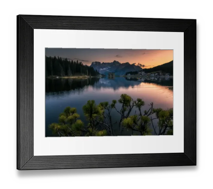 Framed Print : Pines tree at Lake Misurina, Dolomites, Italy Framed Print : Pines tree at Lake Misurina, Dolomites, Italy