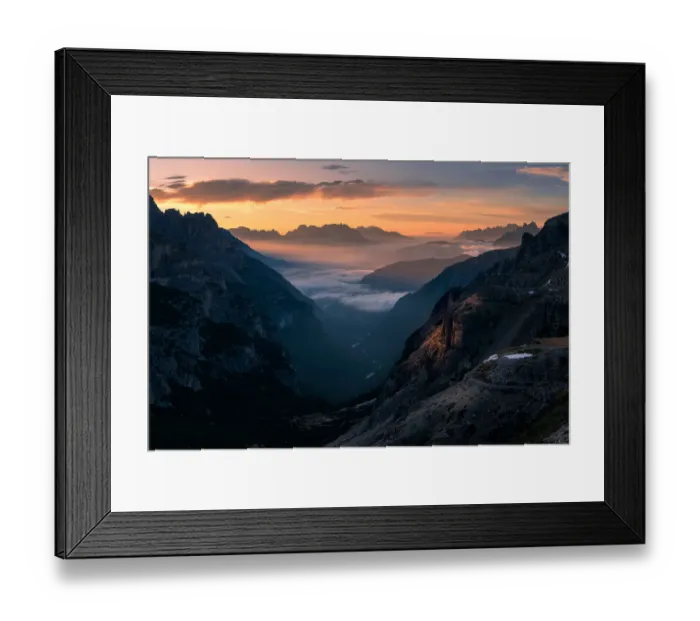 Framed Print : Good morning Dolomite Alps, Panorama, Italy Framed Print : Good morning Dolomite Alps, Panorama, Italy
