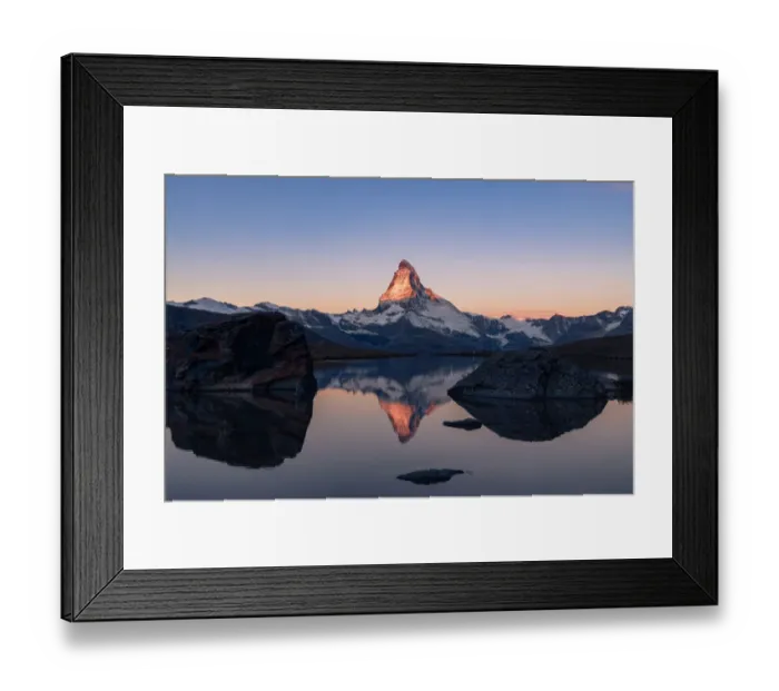 Framed Print : Matterhorn reflection in Lake Stellisee
