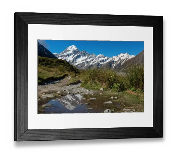 Framed Print : Mt Cook reflection Framed Print : Mt Cook reflection