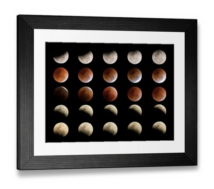 Framed Print : Total Lunar eclipse in Thailand January 31, 2018 Framed Print : Total Lunar eclipse in Thailand January 31, 2018