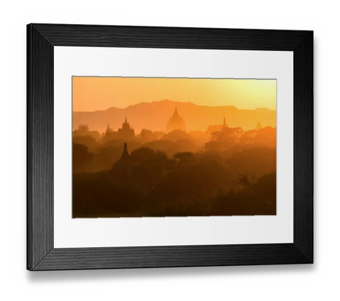 Framed Print : Morning light in Bagan ancient city, Mandalay, Myanmar Framed Print : Morning light in Bagan ancient city, Mandalay, Myanmar