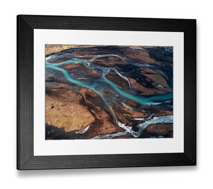 Framed Print : Aerial view of Iceland Framed Print : Aerial view of Iceland