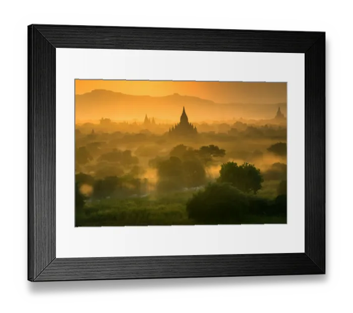 Framed Print : Morning light in Bagan ancient city, Mandalay, Myanmar Framed Print : Morning light in Bagan ancient city, Mandalay, Myanmar