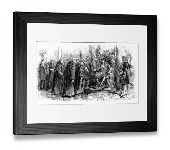 Framed Print : Presentation in Oxford to William III, King of England, Ireland, and Scotland from 1689 until his death. As King of Scotland, he is known as William II, and informally known in Northern Ireland and Scotland as King Billy, glorious revolution Framed Print : Presentation in Oxford to William III, King of England, Ireland, and Scotland from 1689 until his death. As King of Scotland, he is known as William II, and informally known in Northern Ireland and Scotland as King Billy, glorious revolution
