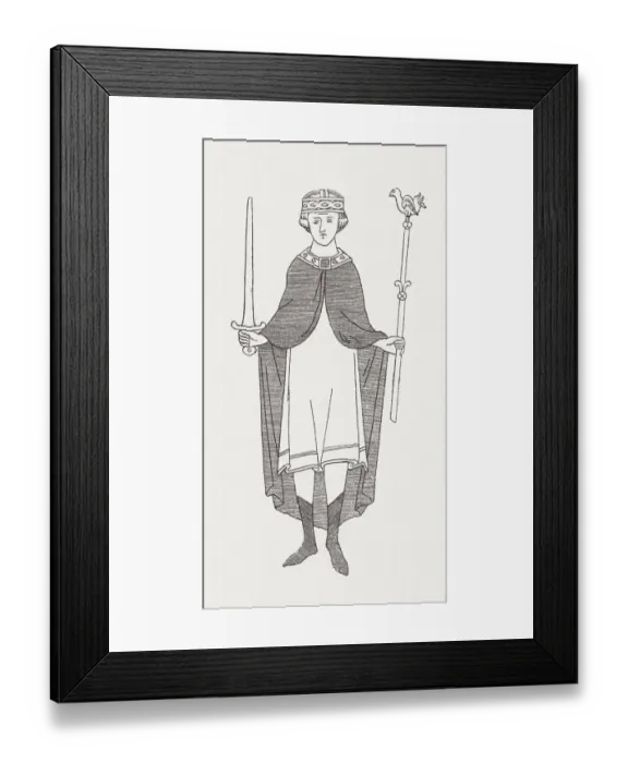 Framed Print : William II of England ( c. 1056-1100), wood engraving, published in 1881 Framed Print : William II of England ( c. 1056-1100), wood engraving, published in 1881
