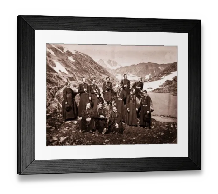 Framed Print : Swiss Monks Framed Print : Swiss Monks