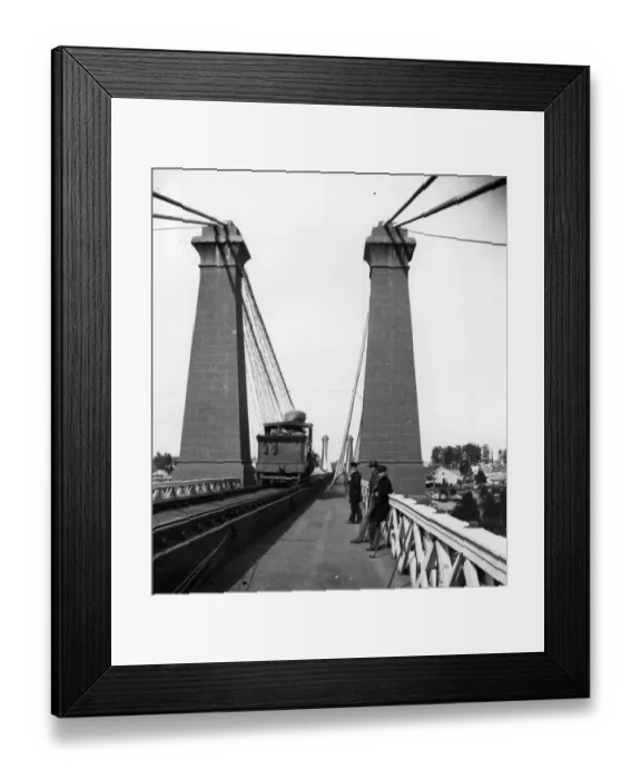 Framed Print : Suspension Bridge Framed Print : Suspension Bridge