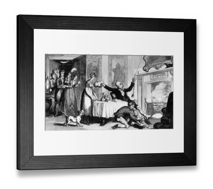 Framed Print : Dr Syntax. circa 1815: A scene from the famous dTours of Dr Syntaxf Framed Print : Dr Syntax. circa 1815: A scene from the famous dTours of Dr Syntaxf