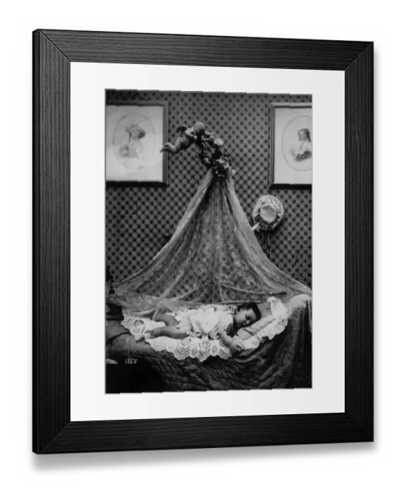 Framed Print : Sleeping Baby Framed Print : Sleeping Baby
