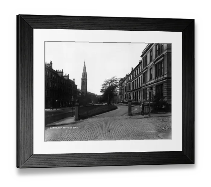 Framed Print : Glasgow Street Framed Print : Glasgow Street