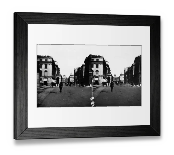 Framed Print : Pall Mall. 1866: A view along Pall Mall, London, Framed Print : Pall Mall. 1866: A view along Pall Mall, London,