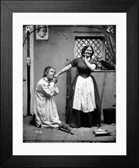 Framed Print : Maid And Admirer Framed Print : Maid And Admirer