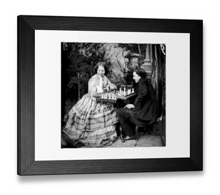 Framed Print : Chess Partners