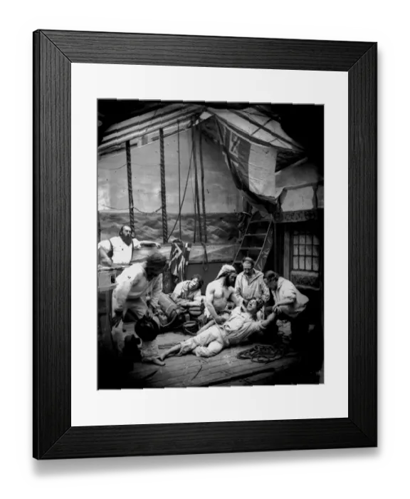 Framed Print : Injured Sailor