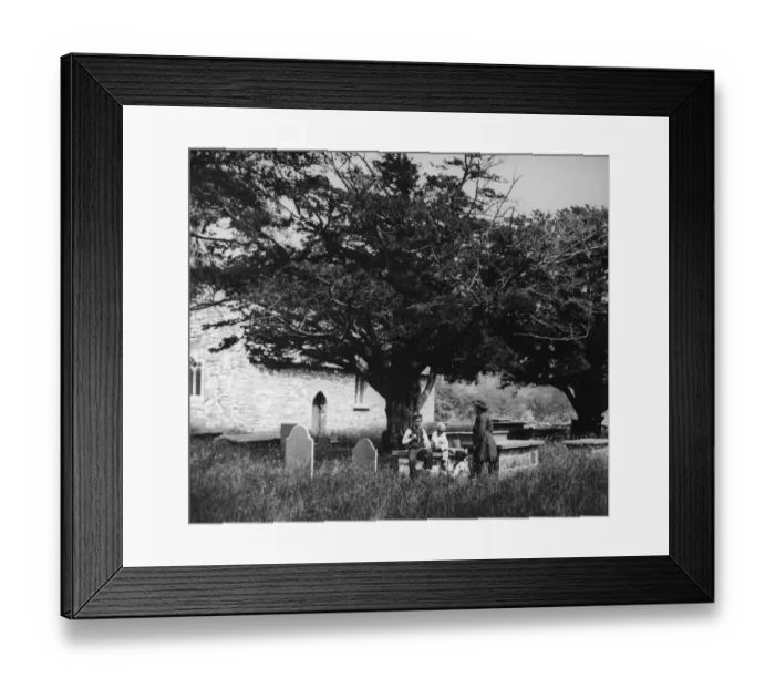 Framed Print : English Churchyard