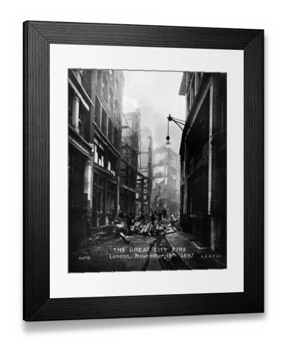 Framed Print : Fire Damage Framed Print : Fire Damage
