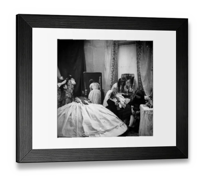 Framed Print : A Victorian Boudoir