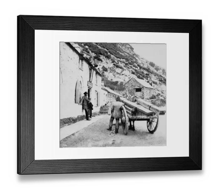 Framed Print : Village Scene