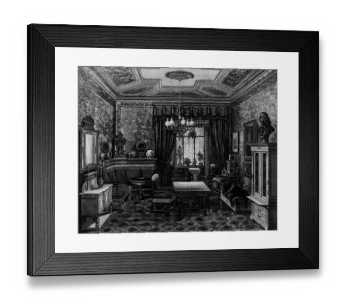 Framed Print : Domestic Library Framed Print : Domestic Library
