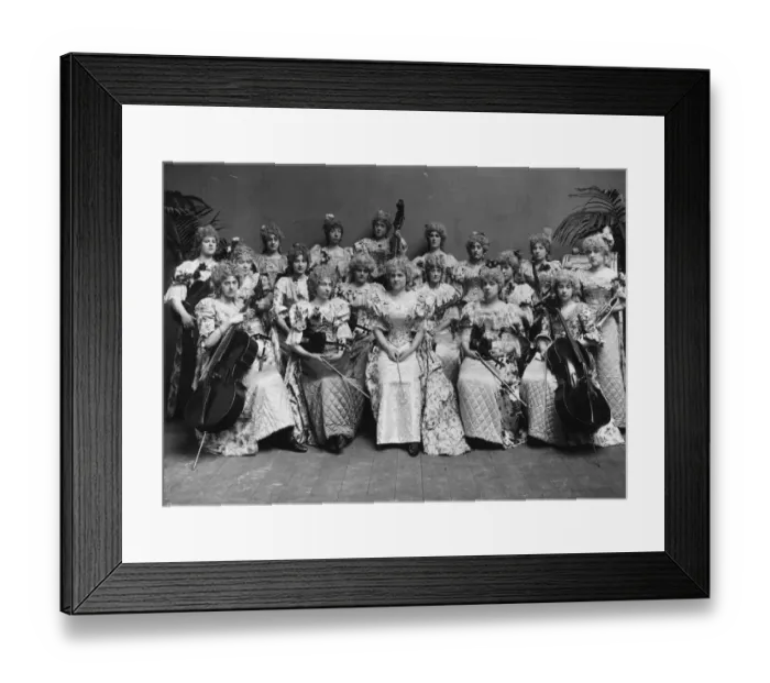 Framed Print : Pompadour Band Framed Print : Pompadour Band