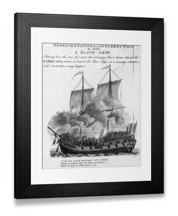Framed Print : Slave Ship Framed Print : Slave Ship