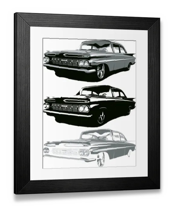 Framed Print : Vintage Cars Framed Print : Vintage Cars