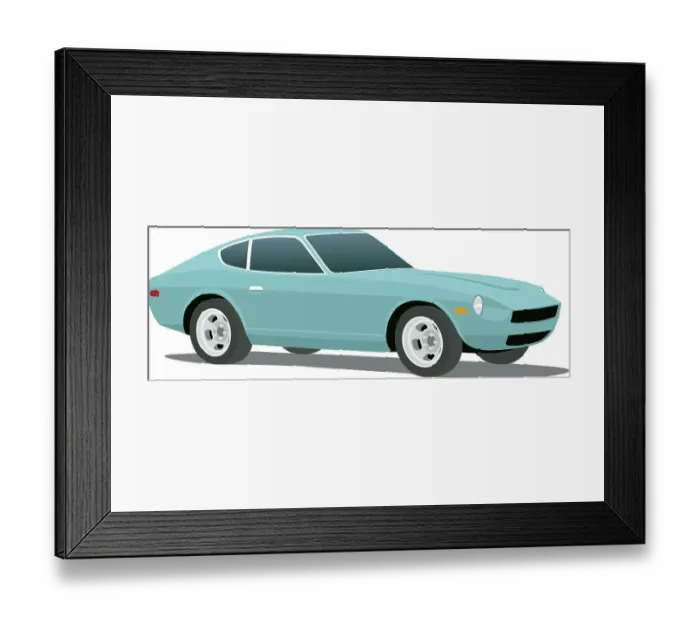 Framed Print : Classic Datsun Framed Print : Classic Datsun