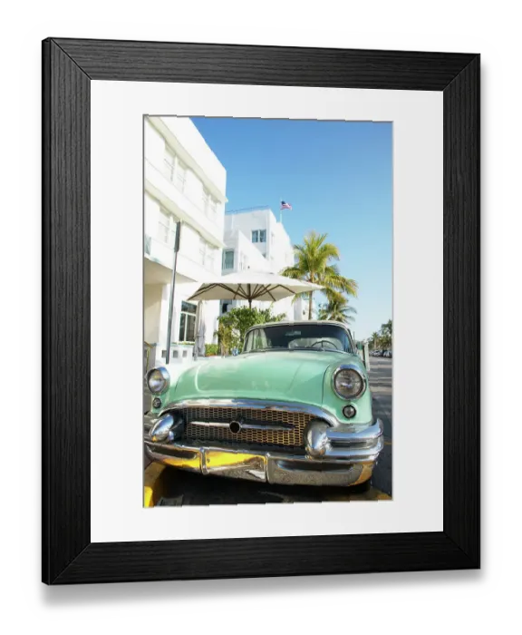 Framed Print : Vintage car on street Framed Print : Vintage car on street