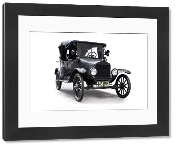 Model T 1920 Ford silhouetted