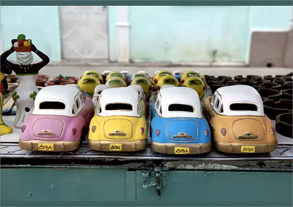 Old model cars for sale at market of Cienfuegos in Cienfuegos Province of Cuba