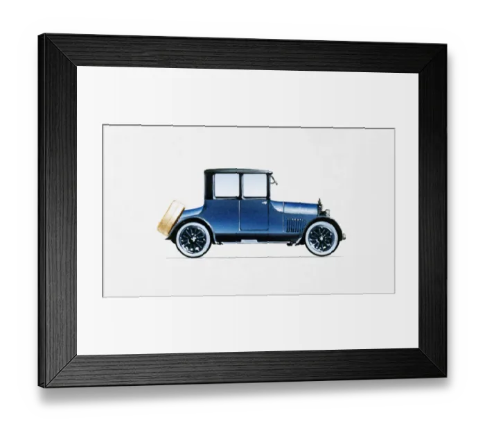 Framed Print : 1918, 20th Century, American Culture, Blue, Cadillac, Car, Collectors Car, Full Length Framed Print : 1918, 20th Century, American Culture, Blue, Cadillac, Car, Collectors Car, Full Length