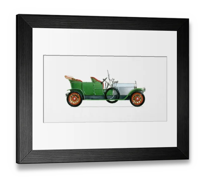 Framed Print : 1910s, 20th Century, British Culture, Car, Collectors Car, Elegance, Full Length Framed Print : 1910s, 20th Century, British Culture, Car, Collectors Car, Elegance, Full Length