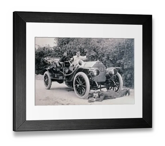 Framed Print : Getting Hit by Car Framed Print : Getting Hit by Car