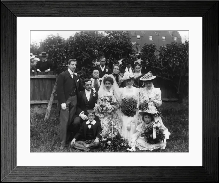 Framed Print : Victorian Wedding