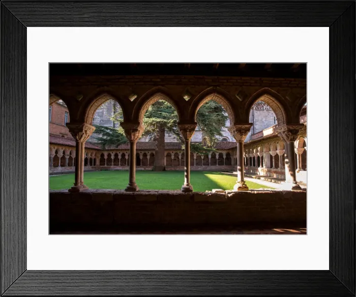 Framed Print : Cloister of Moissac Abbaye Framed Print : Cloister of Moissac Abbaye