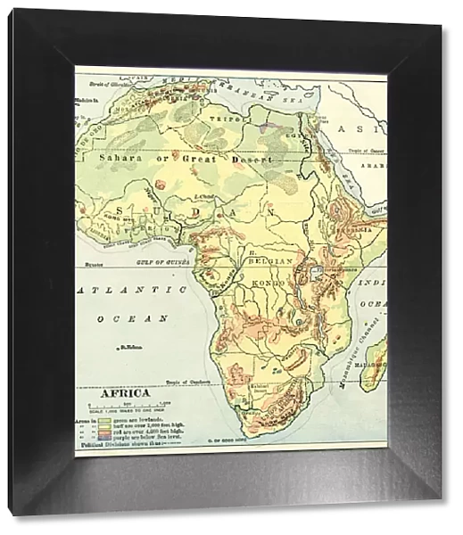 Africa map 1892