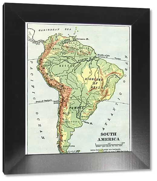 South America map 1892