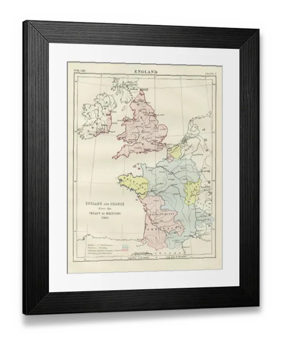 Framed Print : England and France treaty of Bretigny 1360 Framed Print : England and France treaty of Bretigny 1360