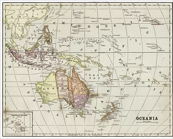 Oceania map 1889