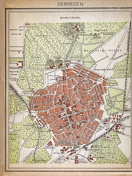 Map of Debrecen