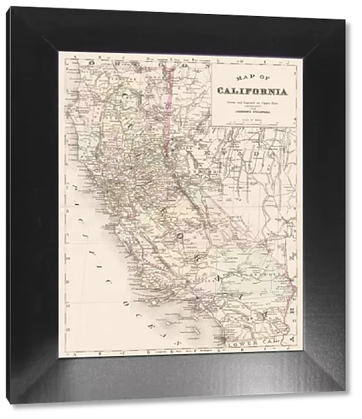 California map 1893