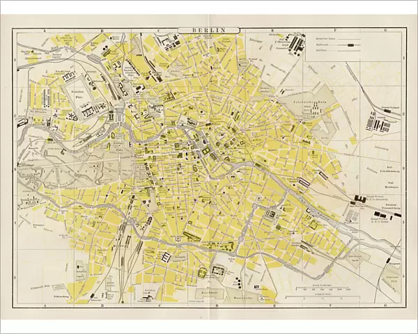 Berlin city map 1893