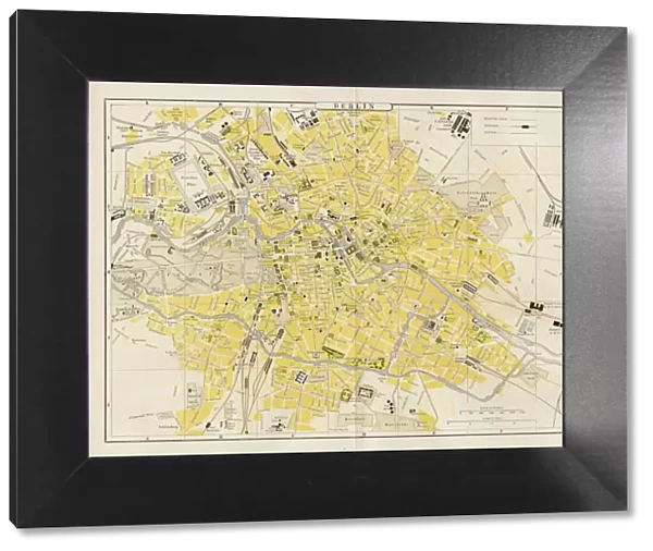 Berlin city map 1893