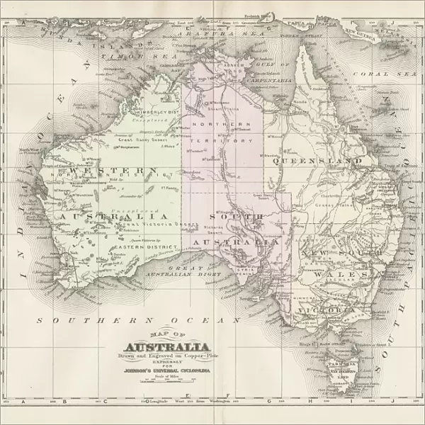 Australia map 1893