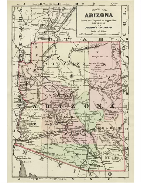 Arizona map 1893