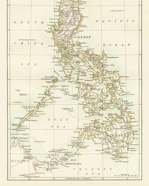Philippines map 1885