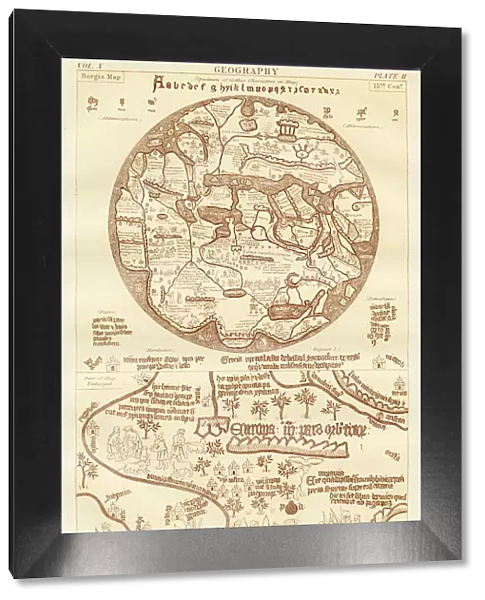 Ancient Borgia map 1884